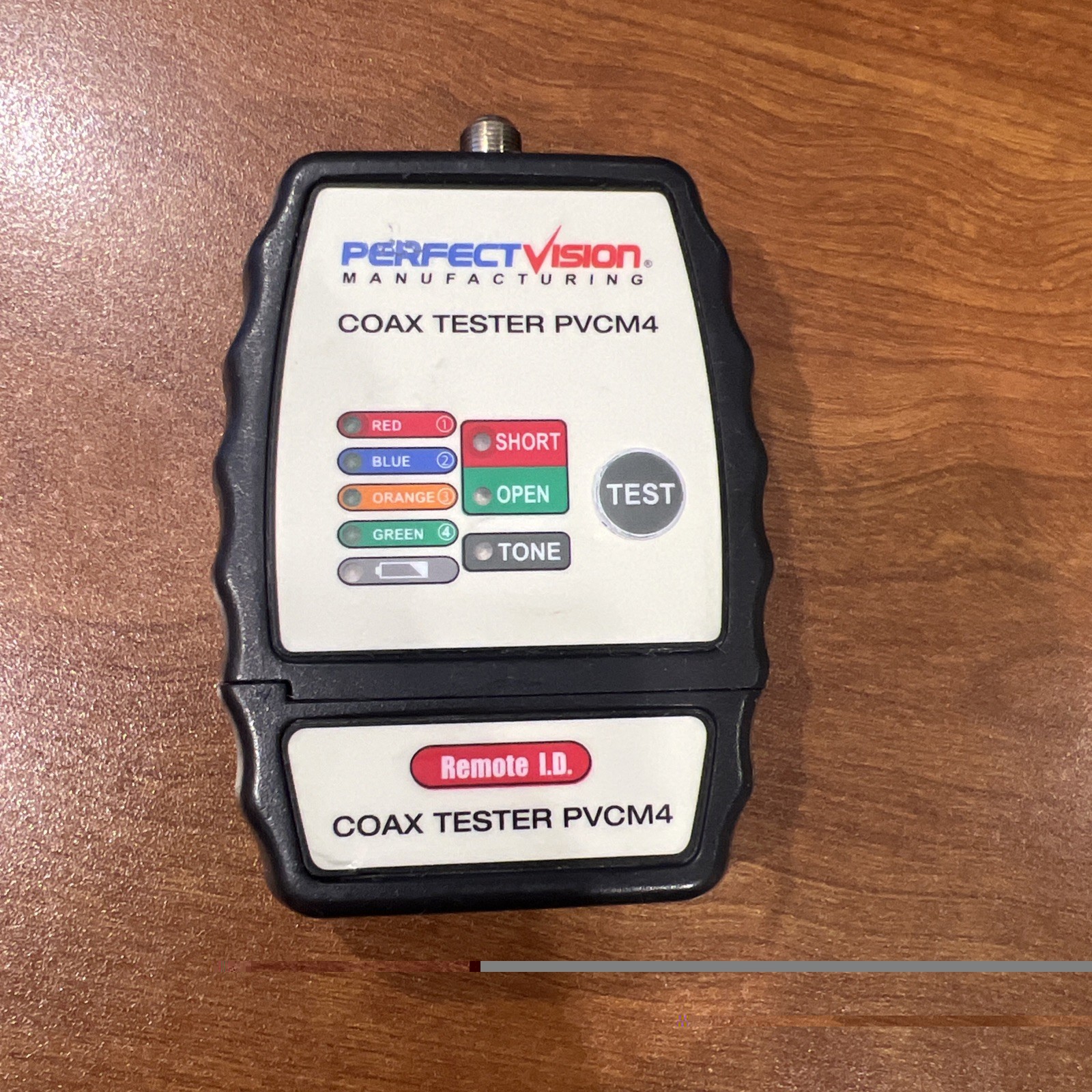 PerfectVision PVCM4 Coax Tester for F-Type Coaxial Remote I.D.