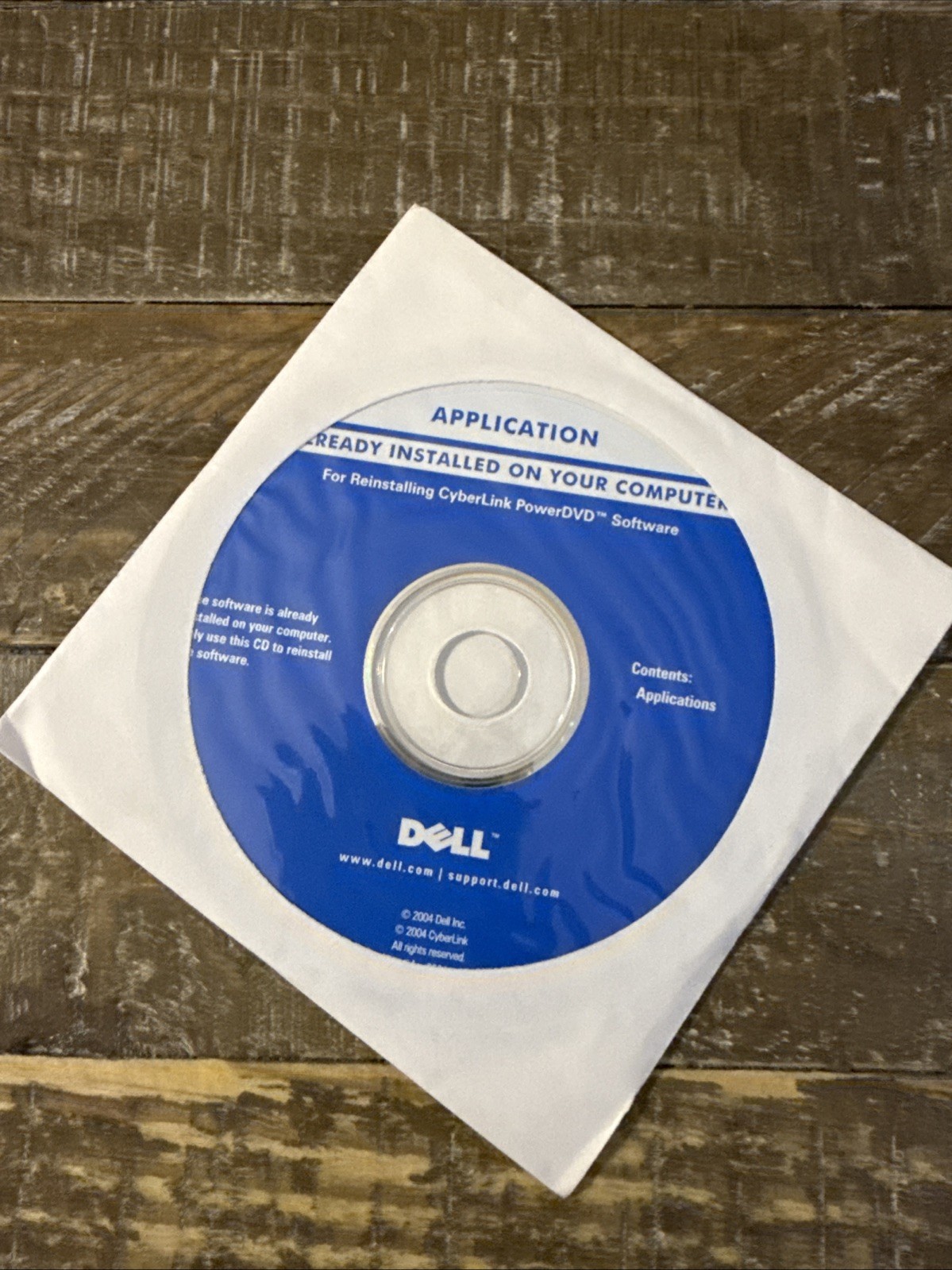 Dell Application CyberLink PowerDVD Software PC Cd Rom