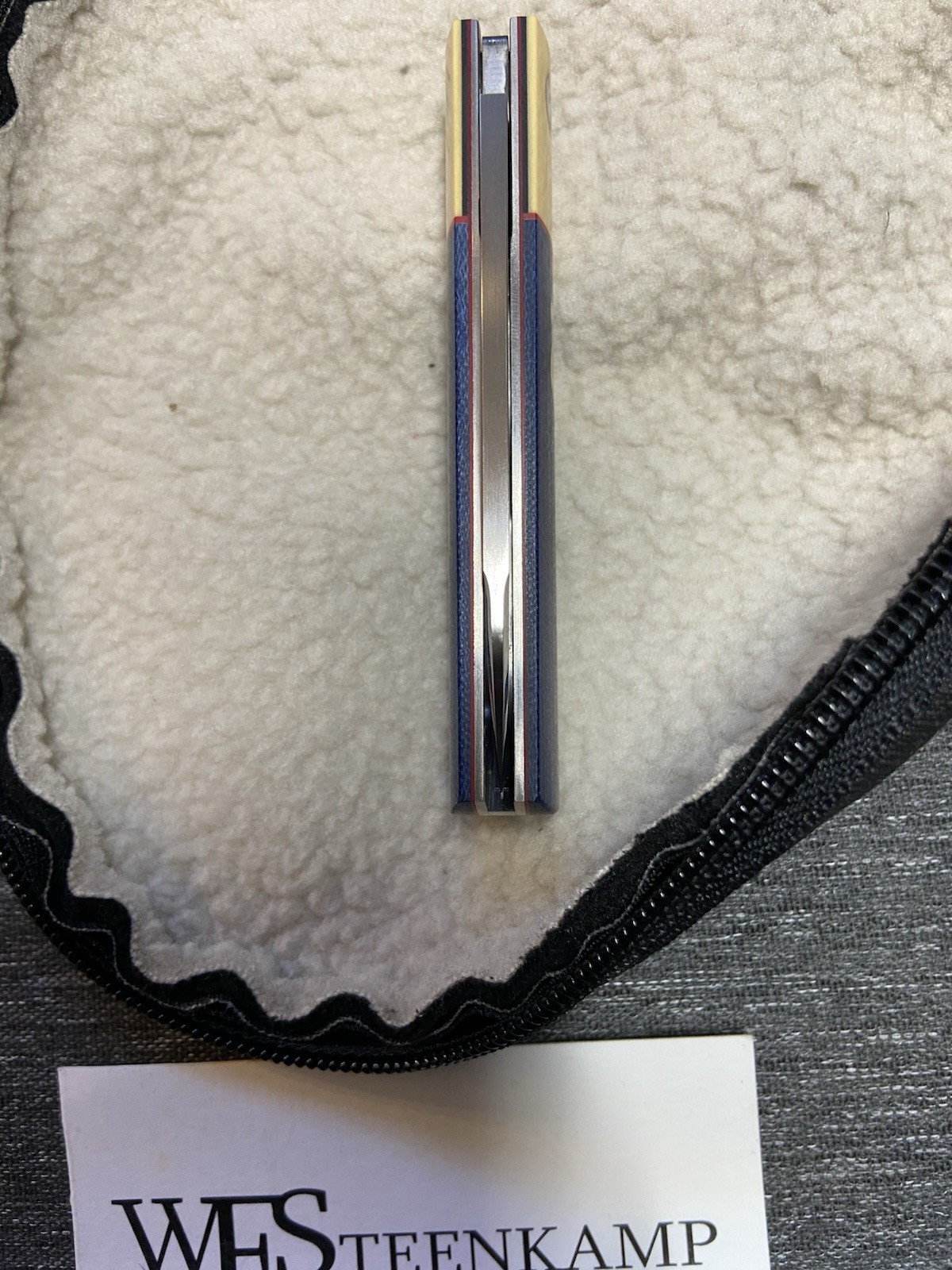 WF STEENKAMP -BLUE MICARTA -Barlow- SLIP JOINT KNIFE
