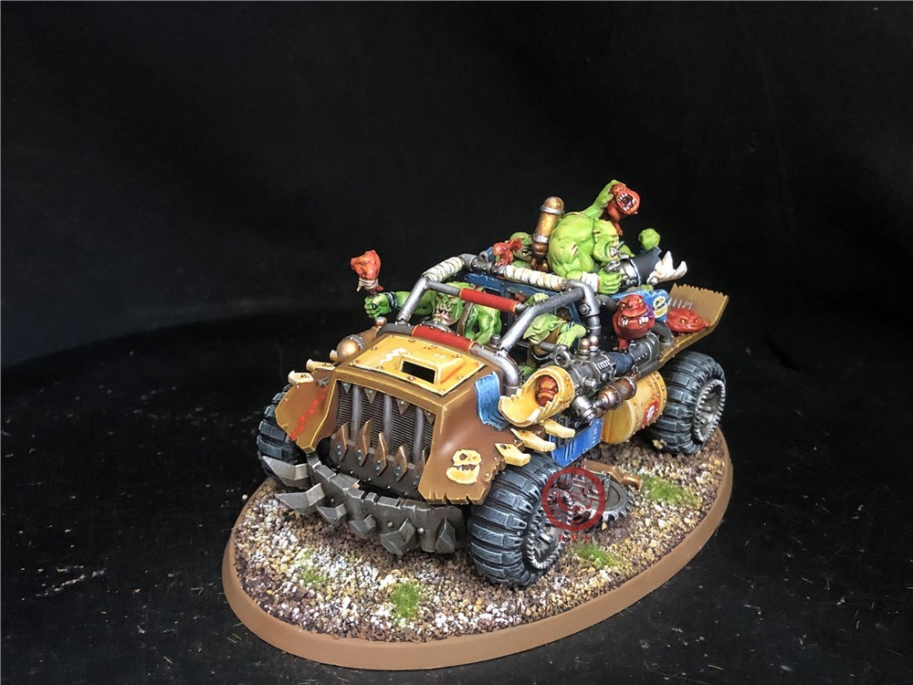 Warhammer 40K DPS painted Orks Rukkatrukk Squigbuggy SK8544