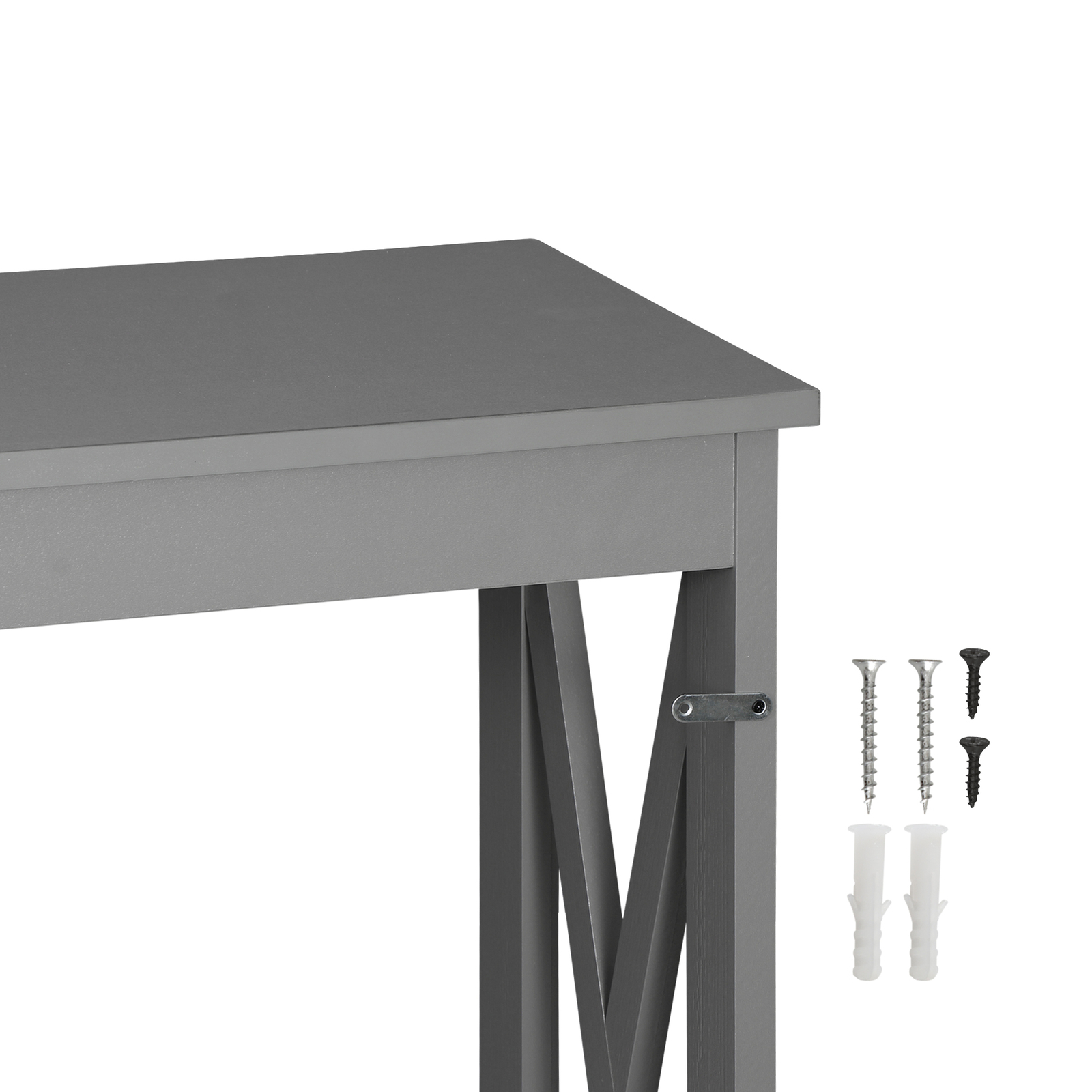 39" Console Table Along Bed Accent Side Stand Display Storage Shelf Entryway