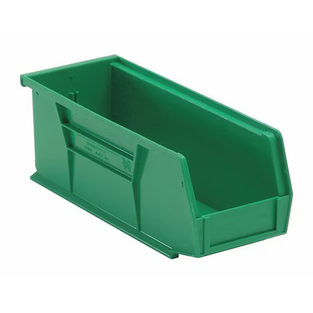 Quantum Storage Systems Qus224gn Hang & Stack Storage Bin, Polypropylene,