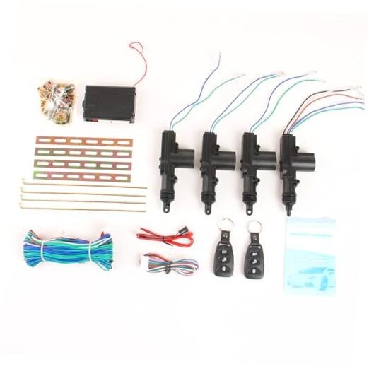 Universal Car Door Lock 4PCS,12V Door Lock Actuator Keyless Entry System with