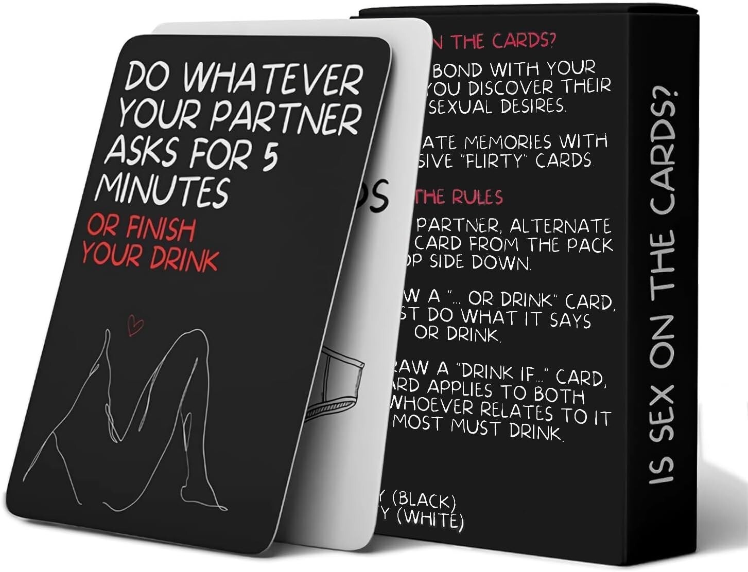 Excited and Exhausted Card Game Couple  Erotic Drinking Games