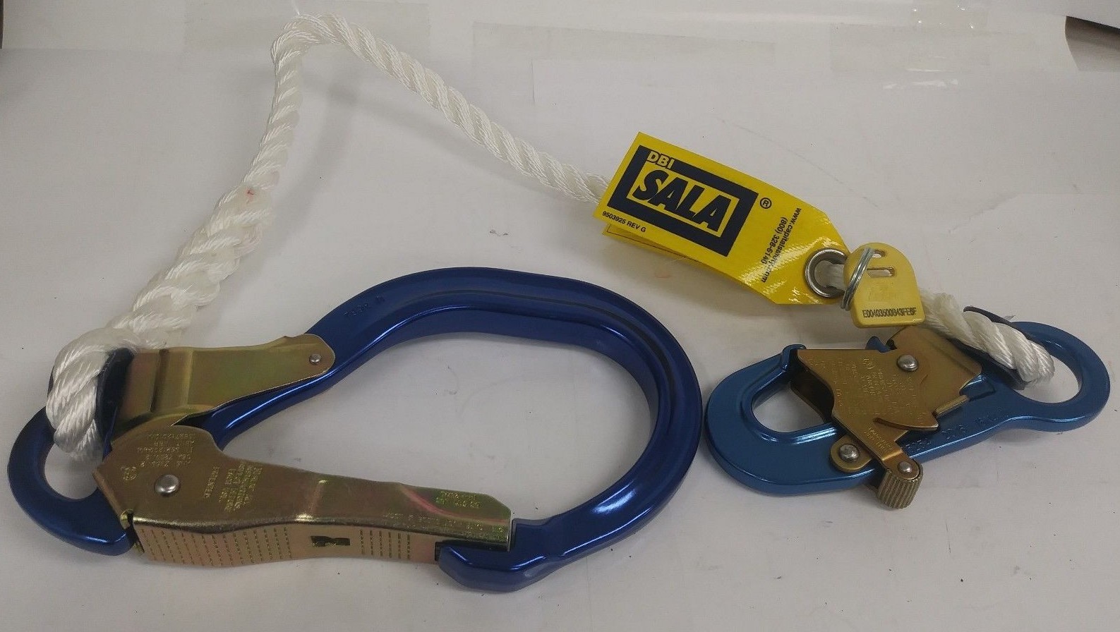DBI SALA 1232314 Nylon Lanyards 1/2" Dia 3 Ft