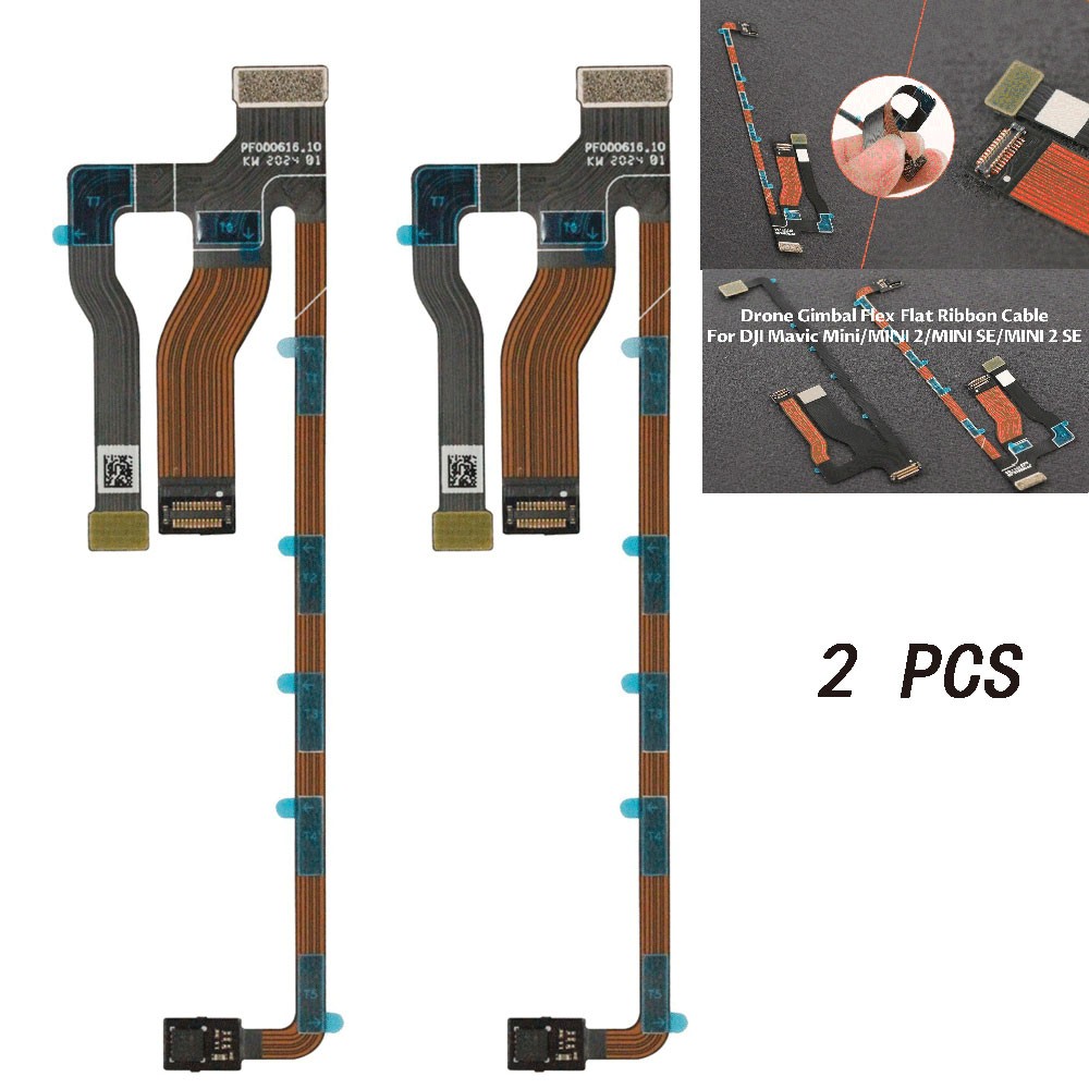 For DJI Mavic Mini2/SE Gimbal Camera GPS Board Module Compass Flex Cable 2 PACK