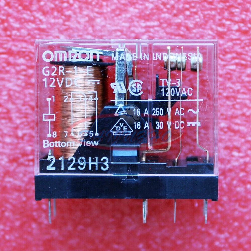 5 pieces G2R-1-E 12VDC 16A 8pin Power Relay New #hj