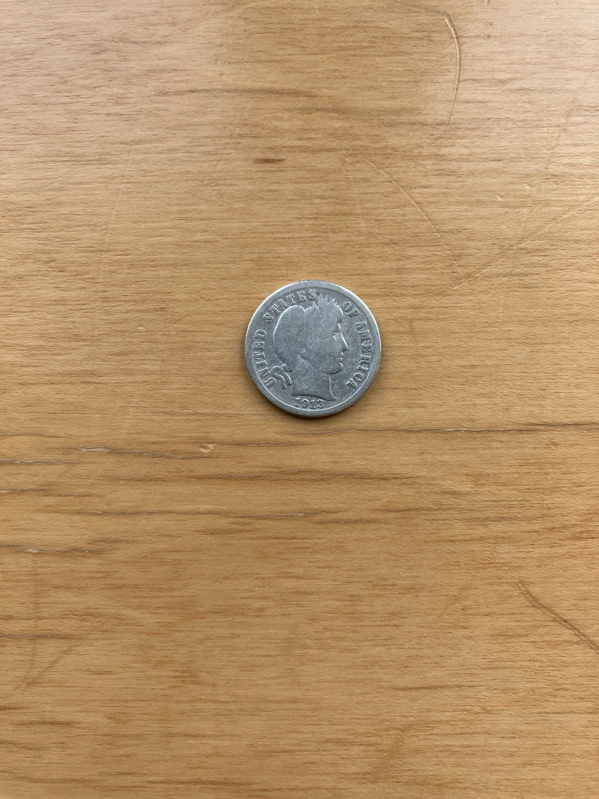 1913 Barber Dime