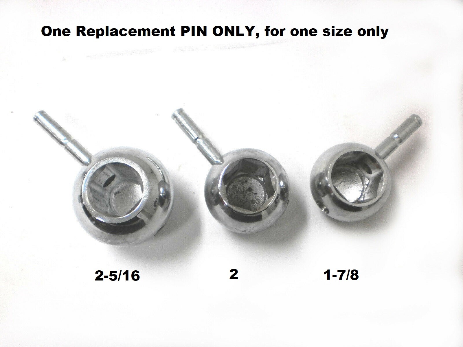 Replacement Pin Only for Brophy Adapt A Hitch Ball Trailer Convert Flatbed 2"