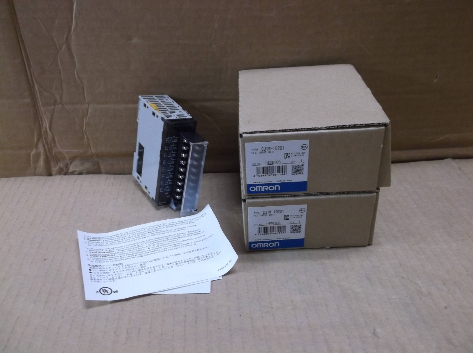CJ1W-ID201 Omron PLC NEW In Box 8 Point DC Input Module Card CJ1WID201