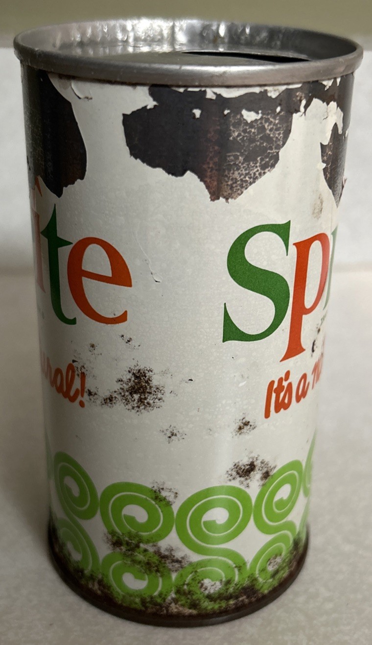 Vintage SPRITE 12oz. Empty Steel Pull Tab Soda Can