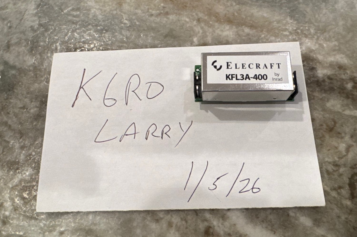 ELECRAFT K3 and K3S 400HZ CW and DATA Filter -  KFL3A-400 - PERFECT  - SALE !
