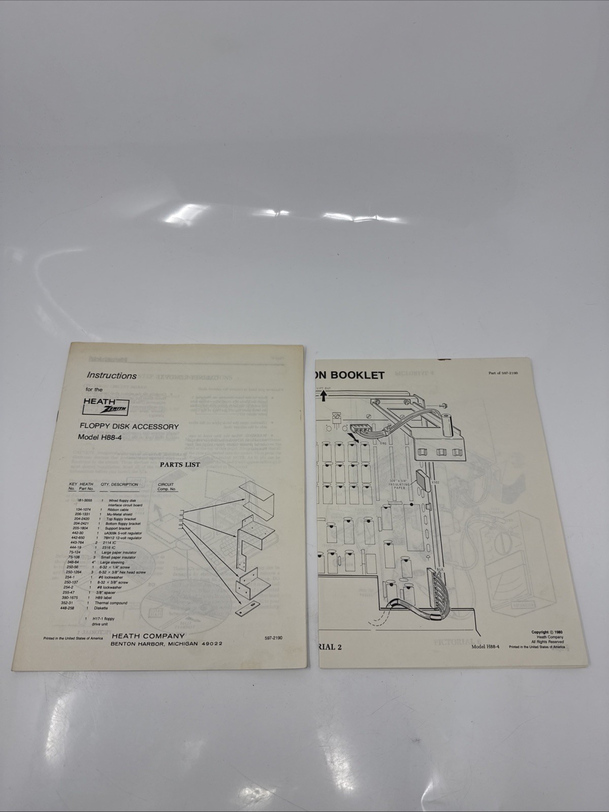 Heath Zenith-Floppy Disk Accessory Instructions/ Illustrations H88-4