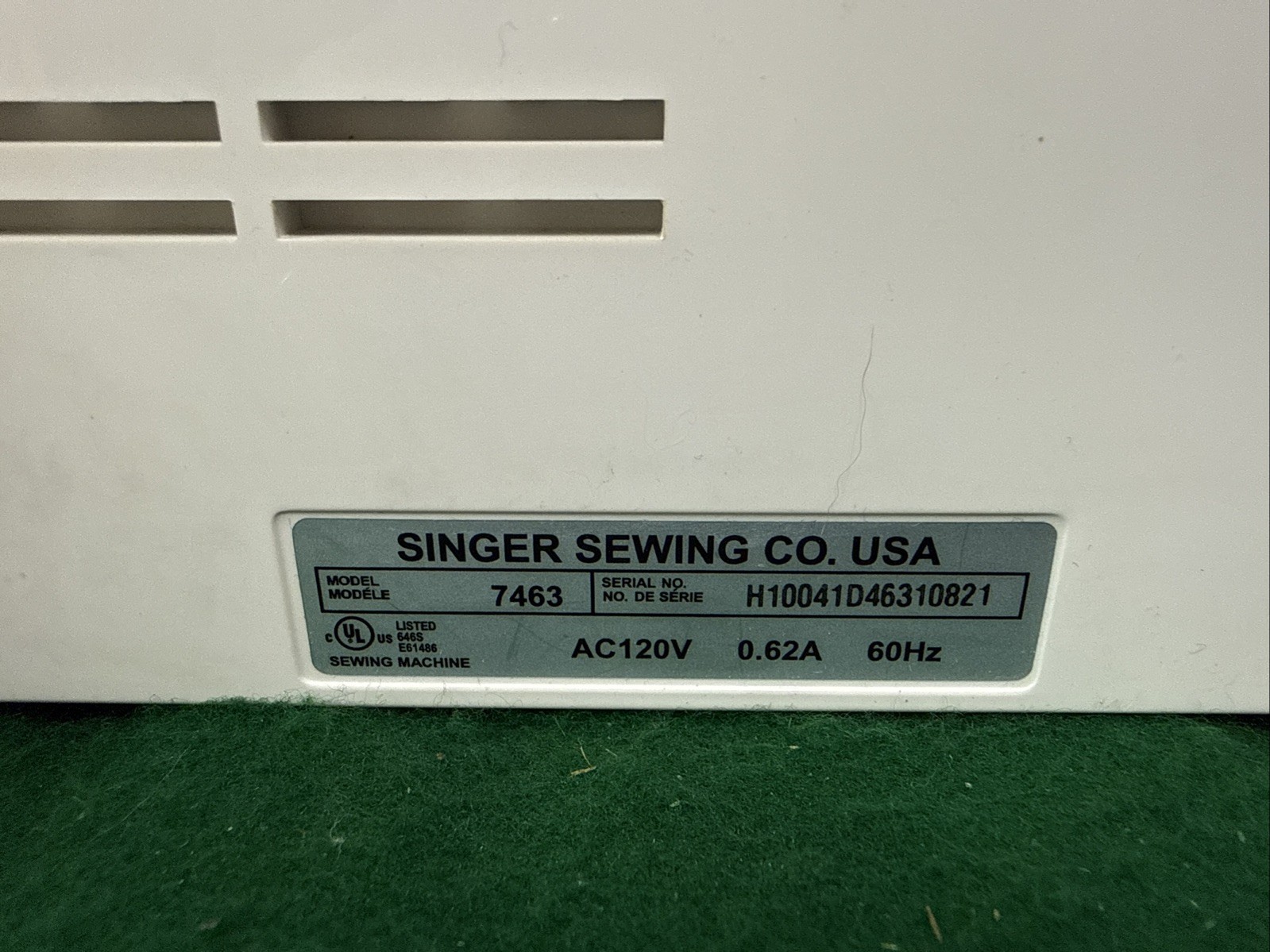 Singer Confidence 7463 Easy Stitch Selection Computerised Sewing Machine Works