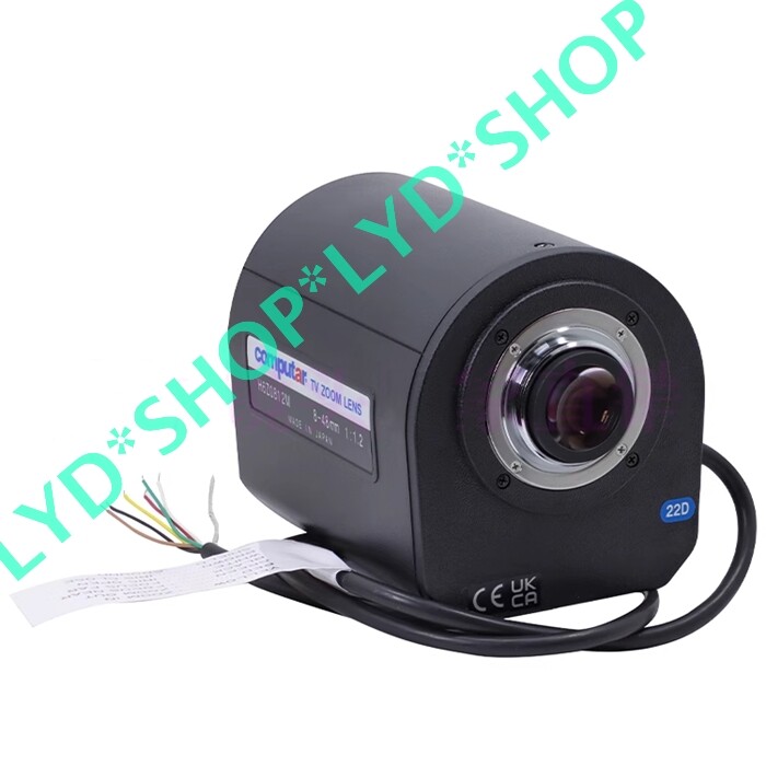 1pc New H6Z0812M 1/2" 8-48MM motorized zoom lens compatible with Computar