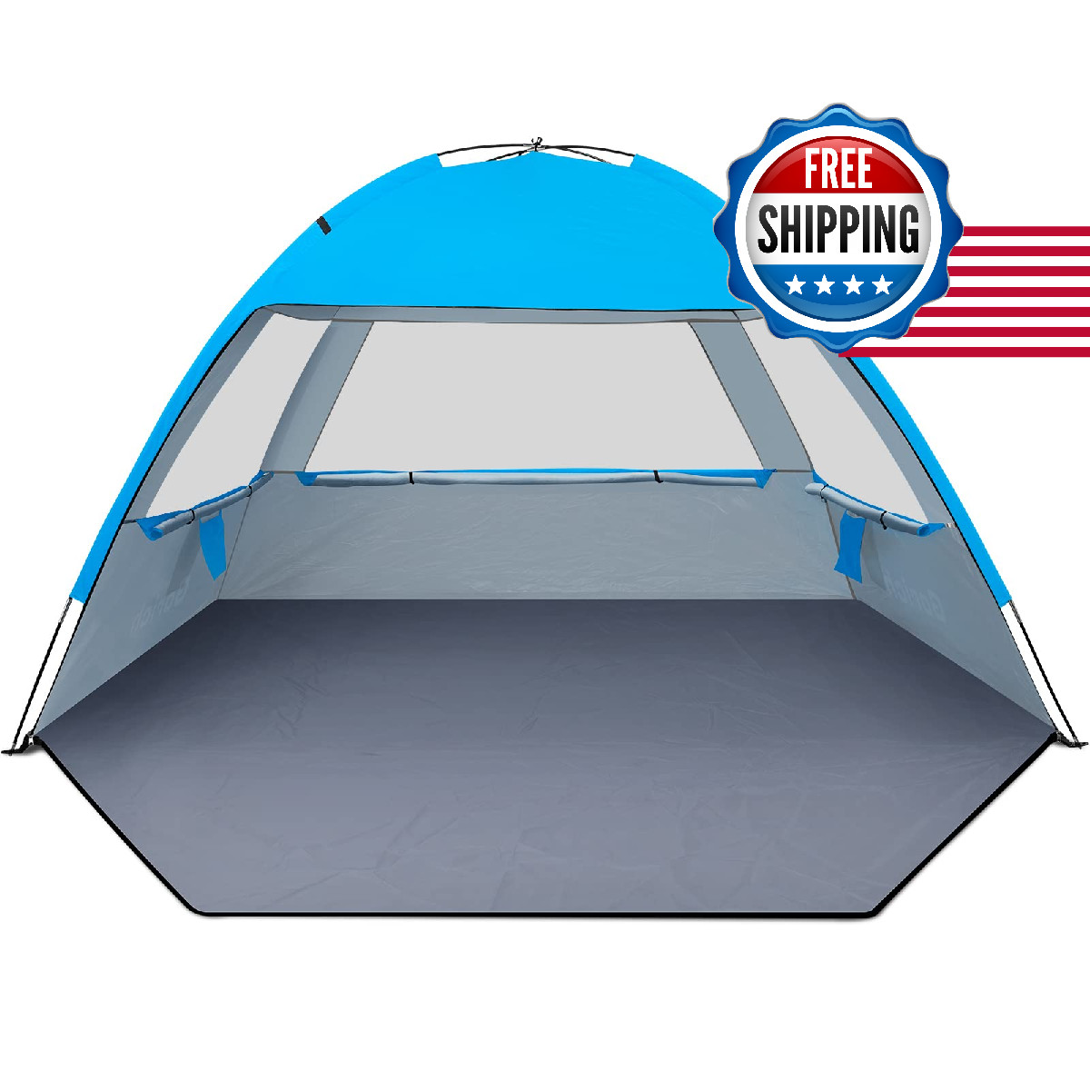 Gorich Beach Tent Sun Shelter for 3/4/6/8/10 Person with UPF 50＋ UV Protection,