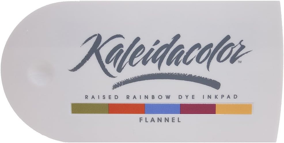 New KALEIDACOLOR Raised Rainbow Dye Inkpad, Flannel LOOK
