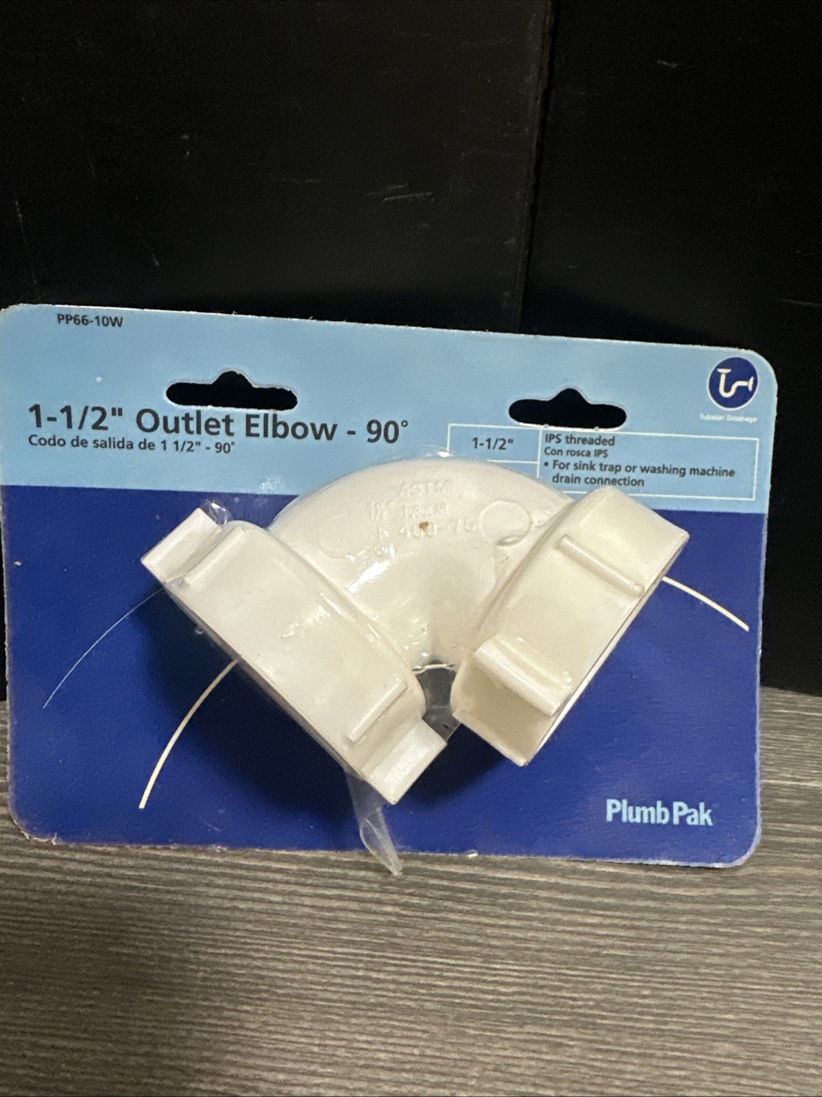 Plumb Pak 1-1/2 in. D X 4-1/2 in. L Plastic 90 Degree Elbow NOS