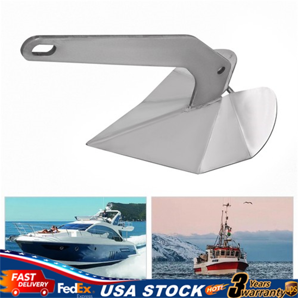 316 Stainless Steel Delta Style Wing Boat Anchor Plow Boat Anchor 18lbs