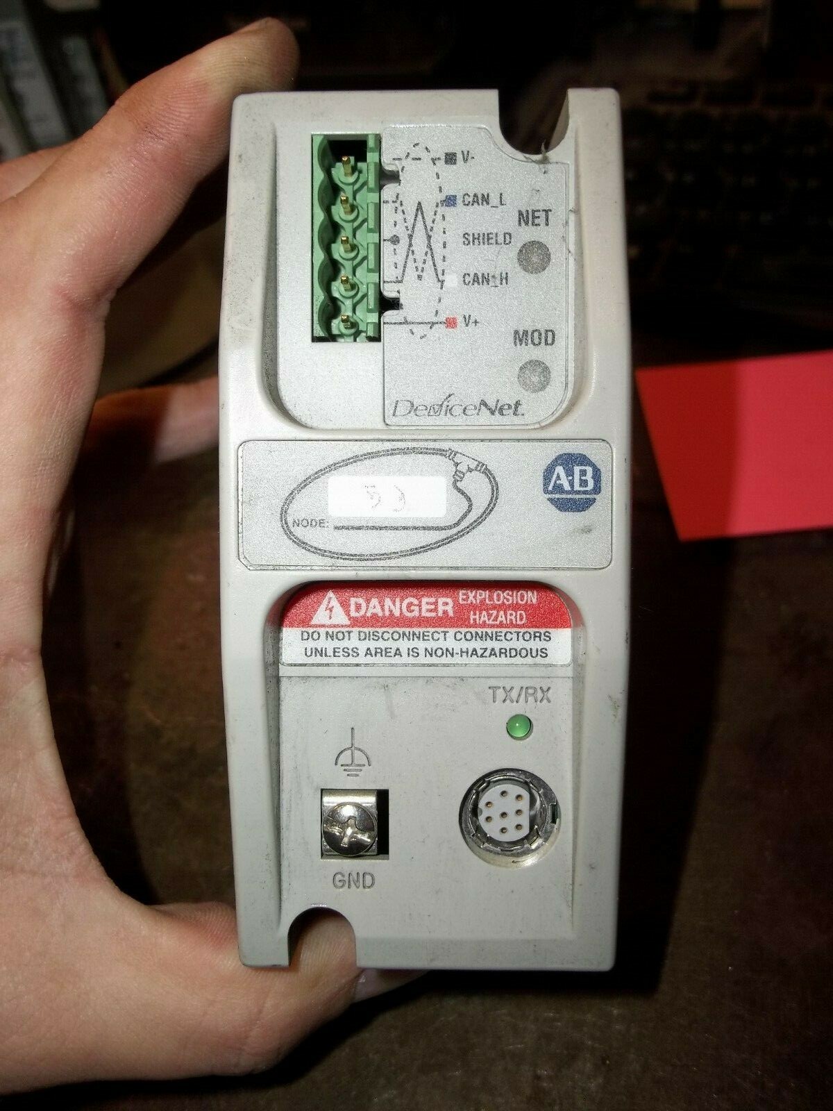 ALLEN BRADLEY 1761-NET-DNI SER B FRN 2.02 DEVICENET INTERFACE (223-2)