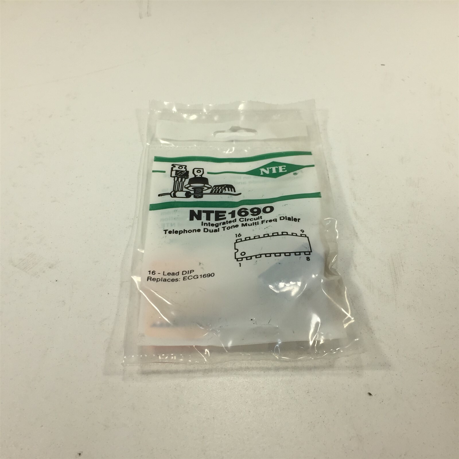 (2) NTE NTE1690 Integrated Circuit Telephone DTMF Dialer - Lot of 2