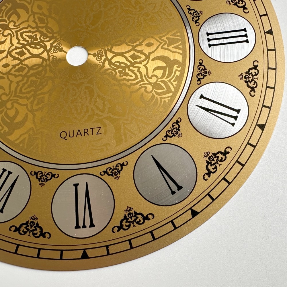 7 In Diameters 180mm Vintage Aluminium Metal Wall Clock-Dial Face Roman Numeral