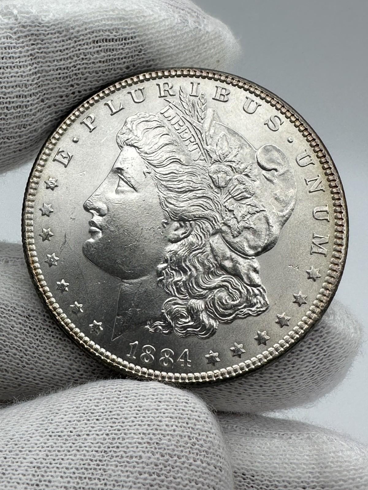 1884 MORGAN SILVER DOLLAR  CH BU UNC