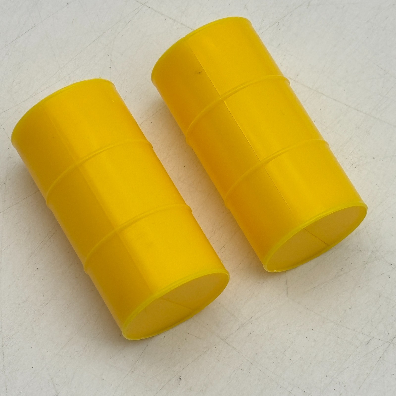 Build or Boom 2 Yellow Plastic Barrels 2003 Replacement Pieces Parts Goliath