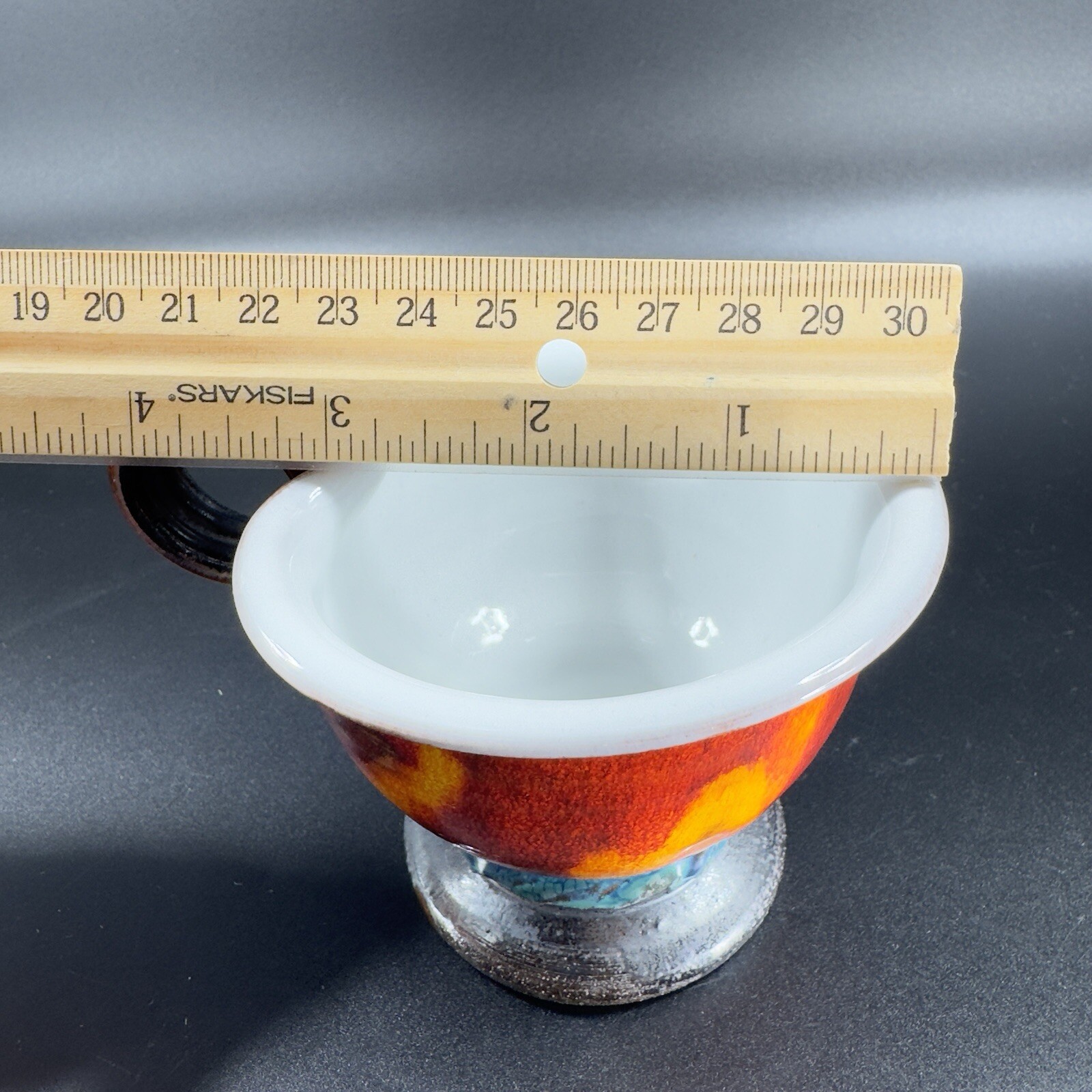 Danko Pottery Lava Glaze Textured Hand Made Small Pitcher Creamer Vintage