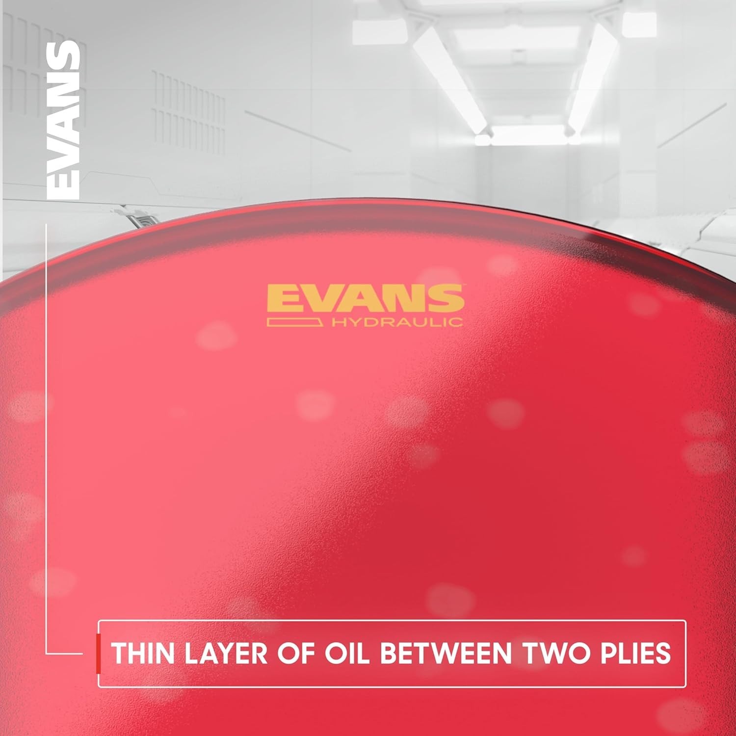 Evans Hydraulic Red Drum Head, 18 Inch