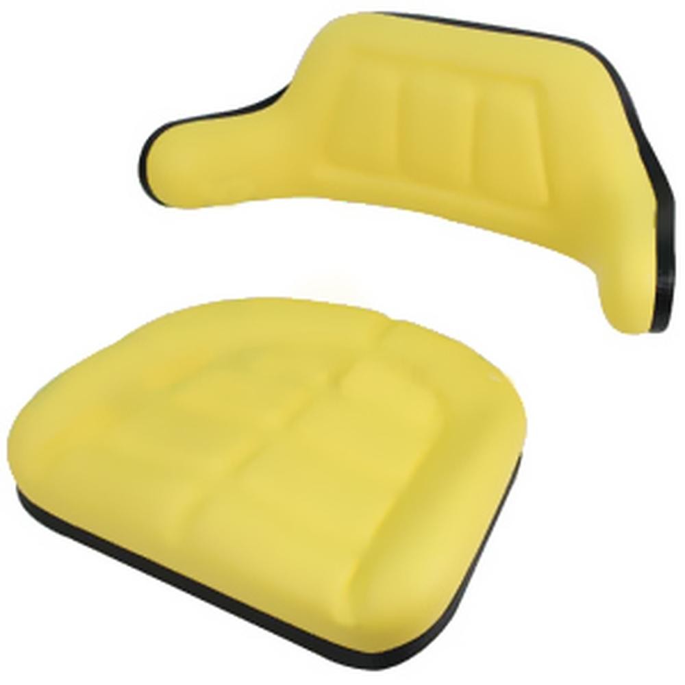 A-W103YL Yellow Wrap Around Seat Cushion Set - Fits John Deere Models