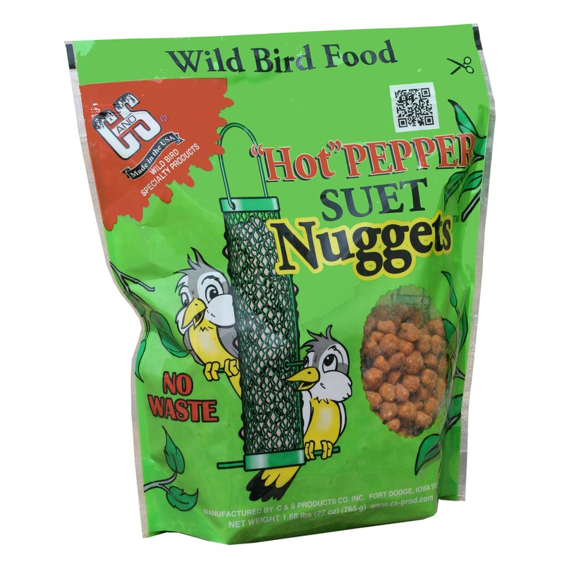 C&S Assorted Species Beef Suet Hot Pepper Suet 27 oz (Pack of 2)