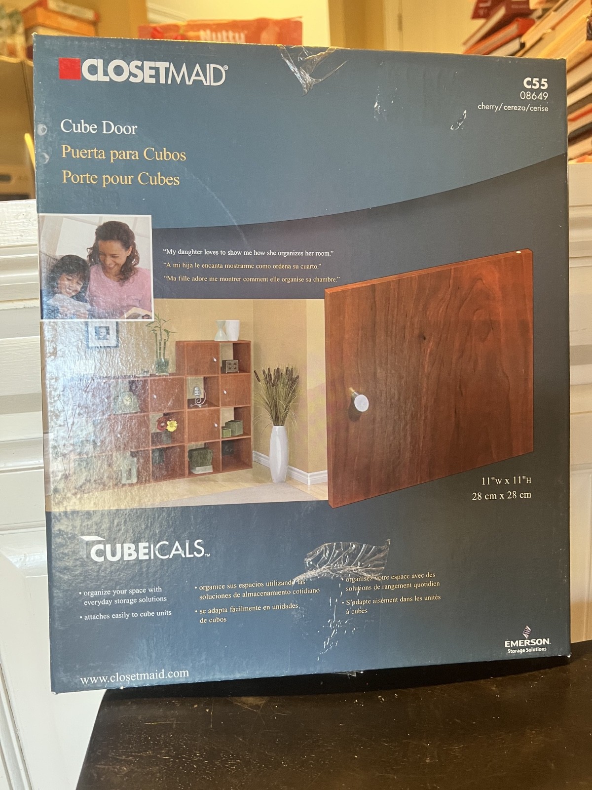 ClosetMaid Cube Door M55 08648 Cubeicals 11x11 Cherry