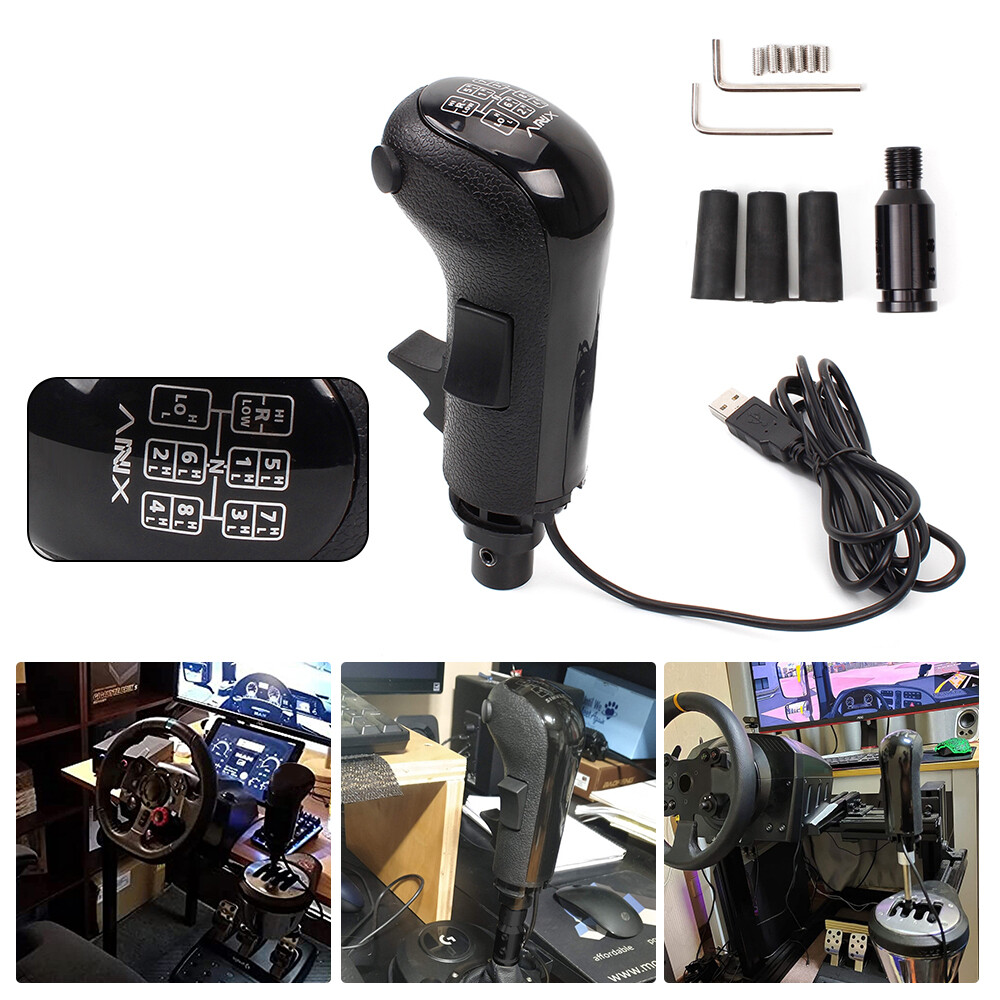 USB Truck Simulator Shifter Gearshift Knob for Logitech G29 G27 G25/Thrustmaster