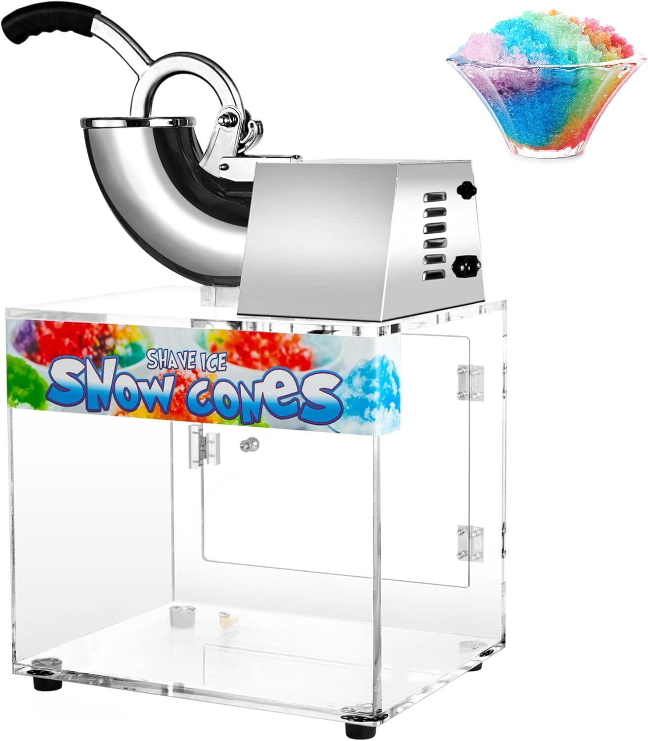 48L Large-Capacity Ice Shaving Machine,Shaved Ice Machine Suitable for Gathering
