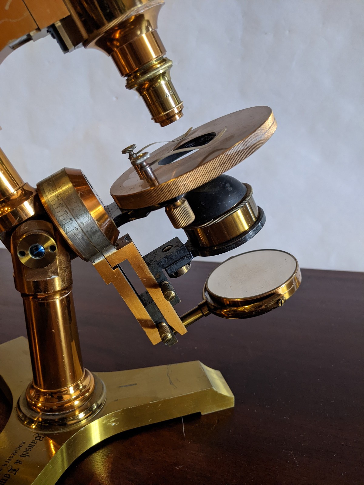 Antique Bausch & Lomb microscope, c. 1894