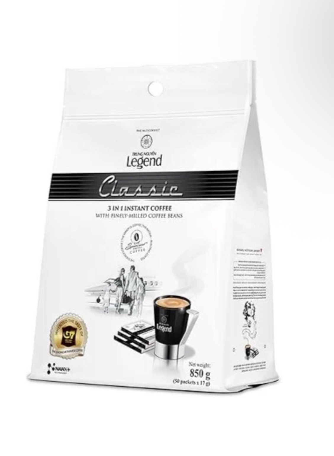 Trung Nguyen Legend Classic 3-In-1 Instant Coffee 50 Sachets x 17g
