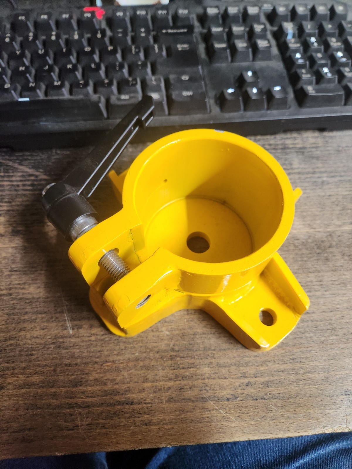 For Trimble Cat MS975 MS976 MS972 Steel Bracket Mount Mast  Yellow