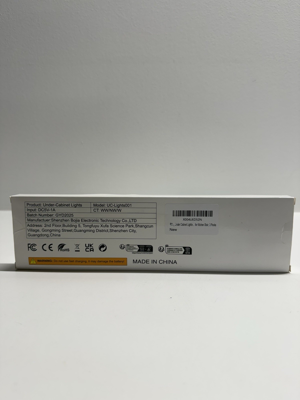 LED Under-Cabinet Light Bars, Adjustable, White, USB, 3-Pack UC-Lights001
