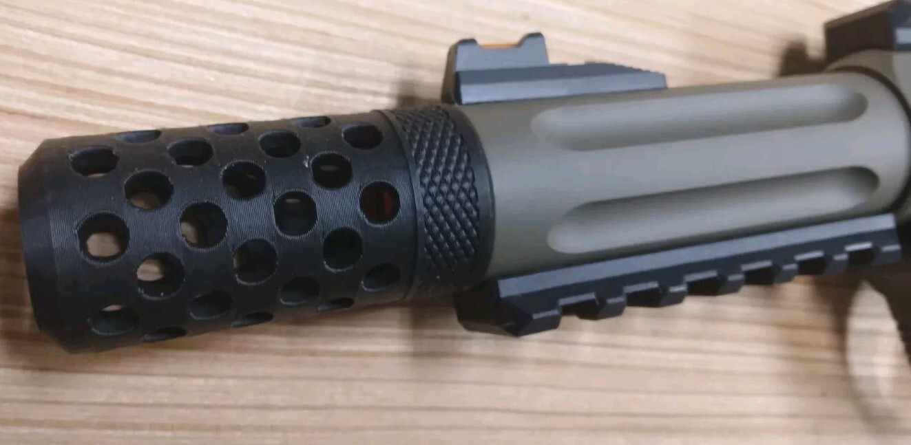 Airsoft AAP-01 Pistol Decorative Muzzle Brake "Swiss Cheese" (Two Pack)