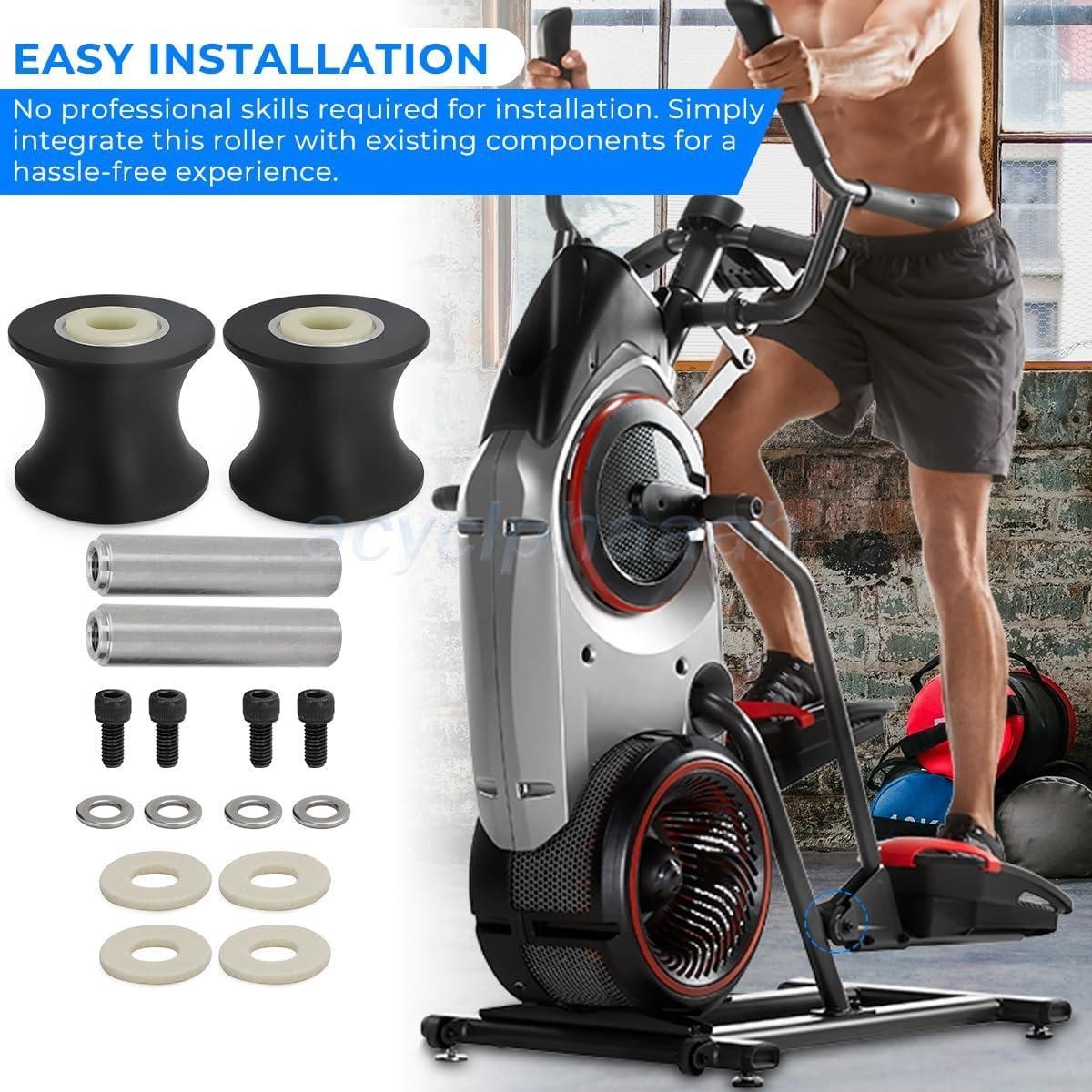 2 x Arm Roller Wheel Kit 8004550 For Bowflex Max Trainer M3 M5 M6 M7 M8 Smooth