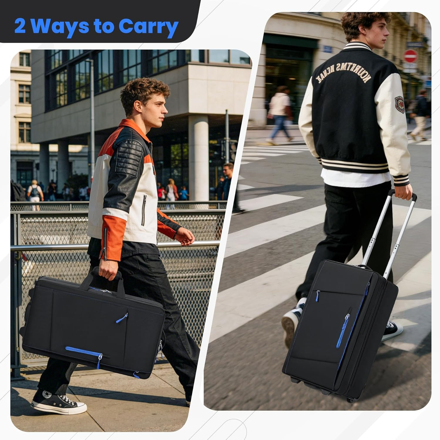 DJ Controller Case with Wheels, Rolling DJ Gig Bag for DJ, Music Producers | Com
