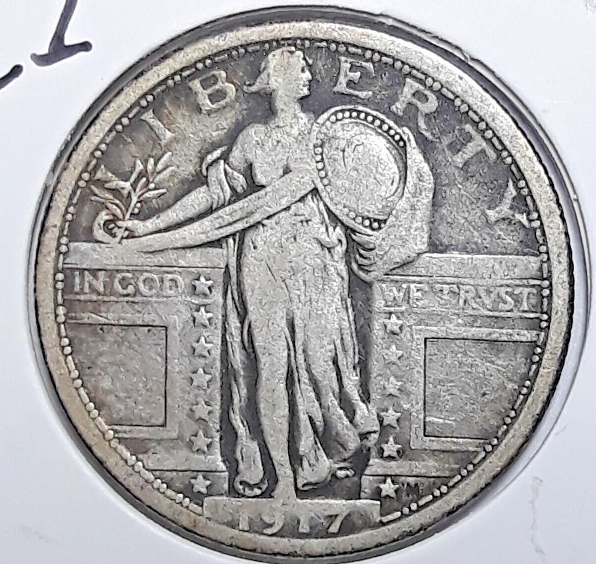 1917 Type 1 Standing Liberty Quarter