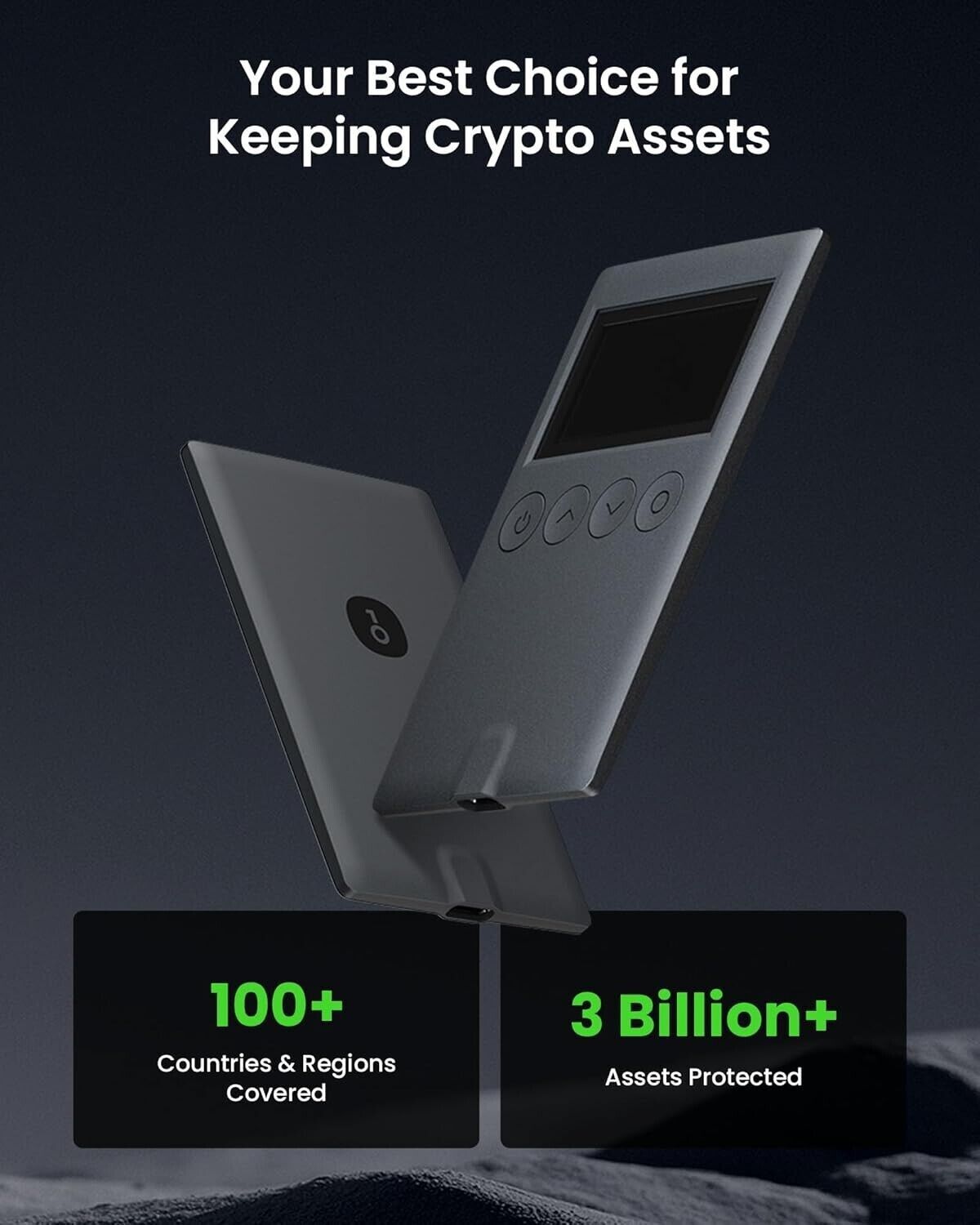 OneKey Classic 1S Crypto Hardware Wallet - Bluetooth Support - Encrypted