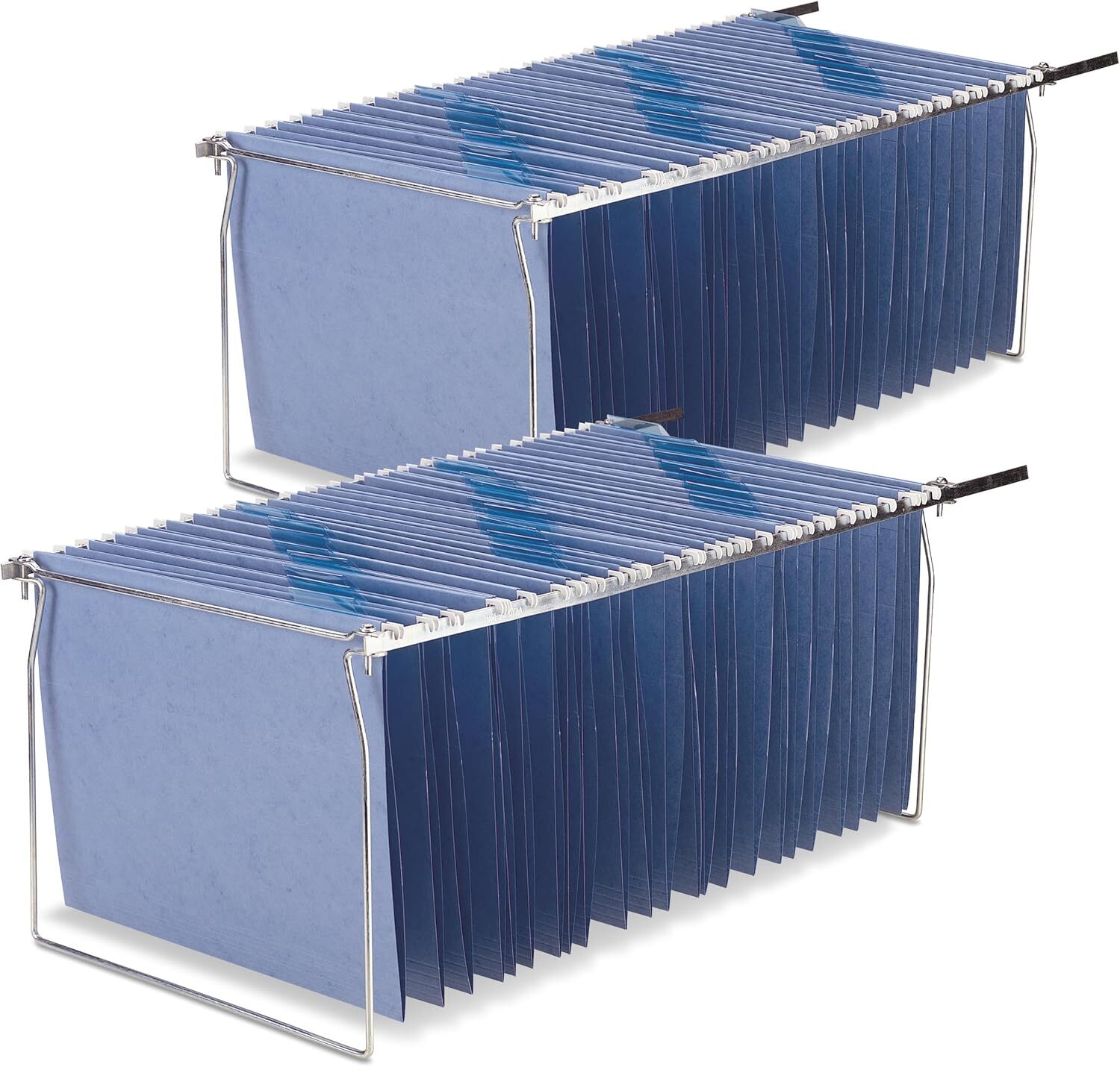 Pack Of 2 Silver Hanging File Frames For Letter Size Files Home Office Use