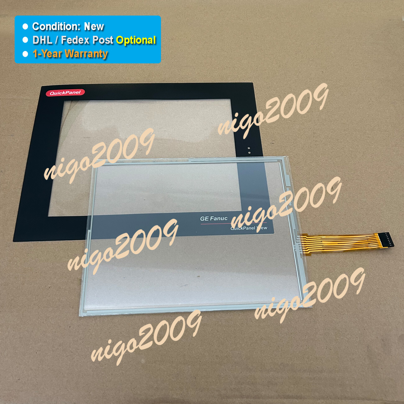 Fit for GE QuickPanel View IC754VSI12CTD-DD ES1221 Touch Screen Glass Overlay