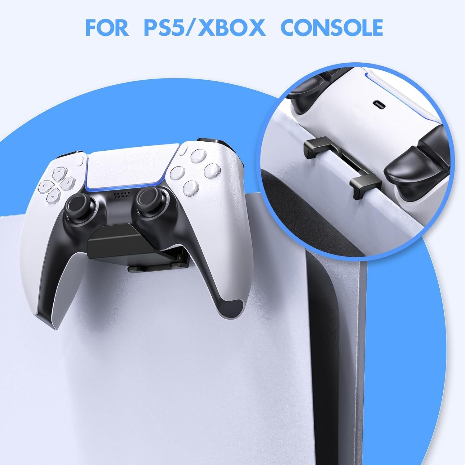 Controller Wall Mount Holder for PS5 Pro/Slim,for Switch Controller Holder 6 PCS