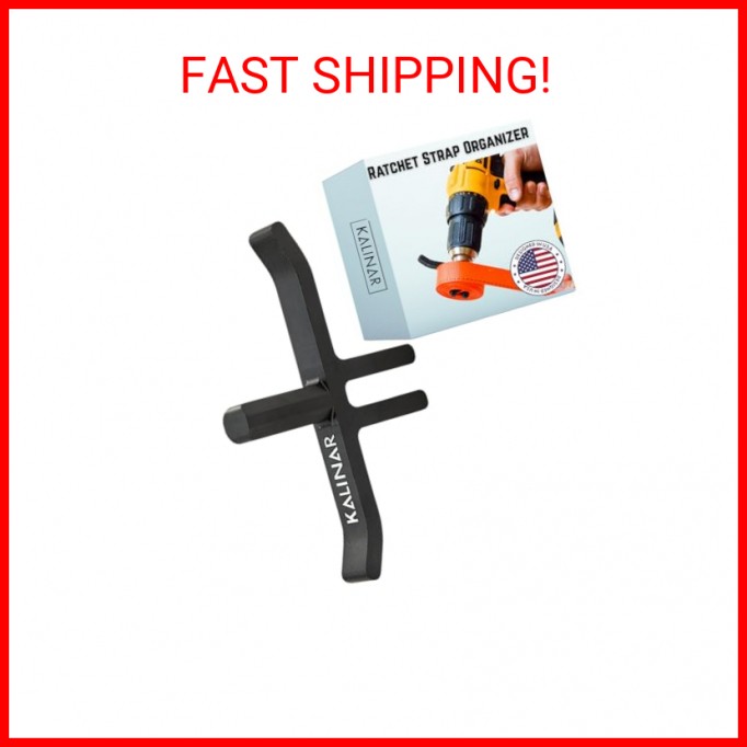 Ratchet Strap Winder Drill Attachment - Drill Accessory for Strap Rolling - Dril
