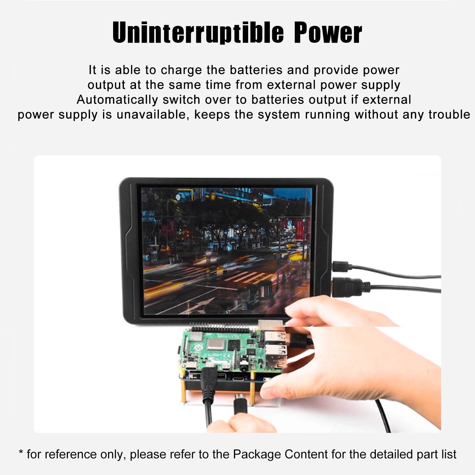 UPS HAT (D) Kit Fit For Raspberry Pi 5V Uninterruptible Power Supply Module