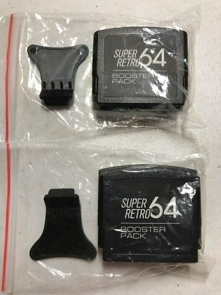 Lot of 2 New Jumper Paks for Nintendo 64 - N64 Console RAM Packs With Tools!